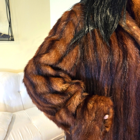 Vintage Mink Fur Jacket, Size 12 - Picture 7 of 16